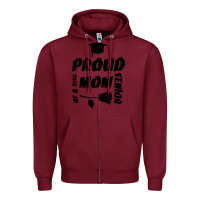 Burgundy Proud Mom Of A 2020 Senior Zipper Hoodie - Bettercallsaul