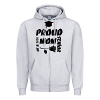 Heather Grey Proud Mom Of A 2020 Senior Zipper Hoodie - Bettercallsaul