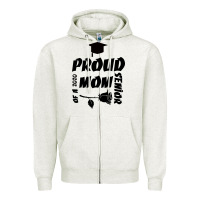 Oatmeal Heather Proud Mom Of A 2020 Senior Zipper Hoodie - Bettercallsaul