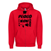 Red Proud Mom Of A 2020 Senior Zipper Hoodie - Bettercallsaul