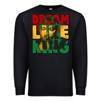 Black dream like king martin luther Premium Sweatshirt - CowGirlArtShop