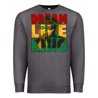 Charcoal Heather dream like king martin luther Premium Sweatshirt - CowGirlArtShop