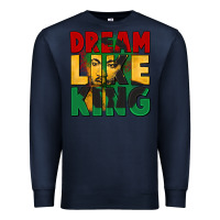 Navy dream like king martin luther Premium Sweatshirt - CowGirlArtShop