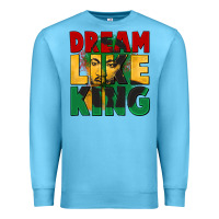 Ocean Blue dream like king martin luther Premium Sweatshirt - CowGirlArtShop