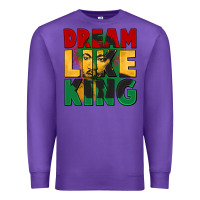 Purple dream like king martin luther Premium Sweatshirt - CowGirlArtShop