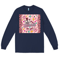 Navy on my husbunds last nerve pink Long Sleeve Tee - MaliasSmallBusiness
