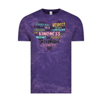 Cloud Purple kindness heart Vintage Tee - MaliasSmallBusiness