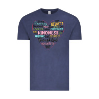 Vintage Denim kindness heart Vintage Tee - MaliasSmallBusiness