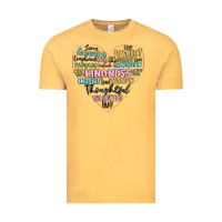 Vintage Mustard kindness heart Vintage Tee - MaliasSmallBusiness