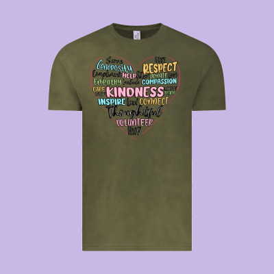 Kindness Heart Vintage Tee Designed By Maliassmallbusiness