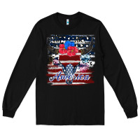 Black bull skull america Long Sleeve Tee - JahusDesignShop