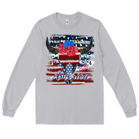 Moon Dust bull skull america Long Sleeve Tee - JahusDesignShop