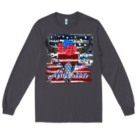Smoke bull skull america Long Sleeve Tee - JahusDesignShop