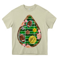 Mossy american football and western roses teardrop Heavy Core Tee - BundleAndBundleShop