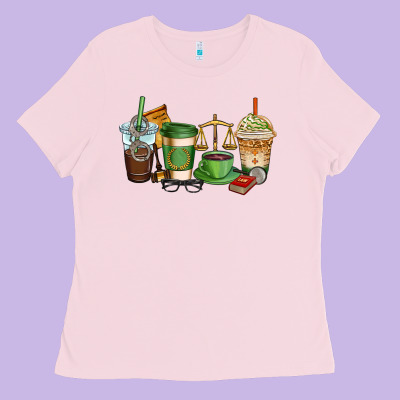 Lawyer Coffee Cups Ladies Tee Designed By Adodesignshop