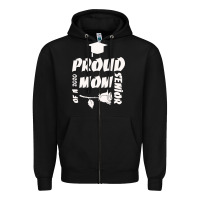 Black Proud Mom Of A 2020 Senior Zipper Hoodie - Bettercallsaul