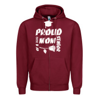 Burgundy Proud Mom Of A 2020 Senior Zipper Hoodie - Bettercallsaul