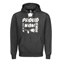 Charcoal Heather Proud Mom Of A 2020 Senior Zipper Hoodie - Bettercallsaul