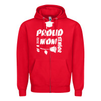 Red Proud Mom Of A 2020 Senior Zipper Hoodie - Bettercallsaul