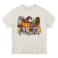 Cream halloween vibes Heavy Core Tee - AdoDesignShop