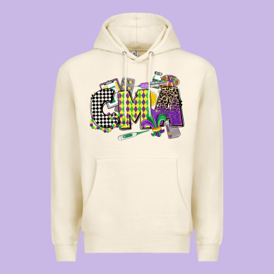 Cma Mardi Gras Certified Medical Assistant Premium Hoodie Designed By Cowgirlartshop
