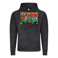 Vintage Black merry christmas farm truck Vintage Hoodie - Jasminsmagicworld