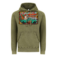 Vintage Olive merry christmas farm truck Vintage Hoodie - Jasminsmagicworld
