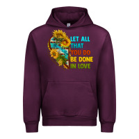 Mauve Wine let all that you do be done in love Urban Hoodie - BundleAndBundleShop