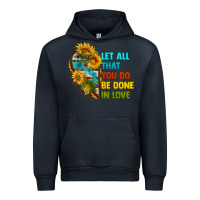 Navy let all that you do be done in love Urban Hoodie - BundleAndBundleShop
