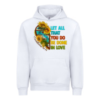 White let all that you do be done in love Urban Hoodie - BundleAndBundleShop