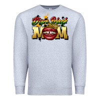 Heather Grey black mom Premium Sweatshirt - CowGirlArtShop