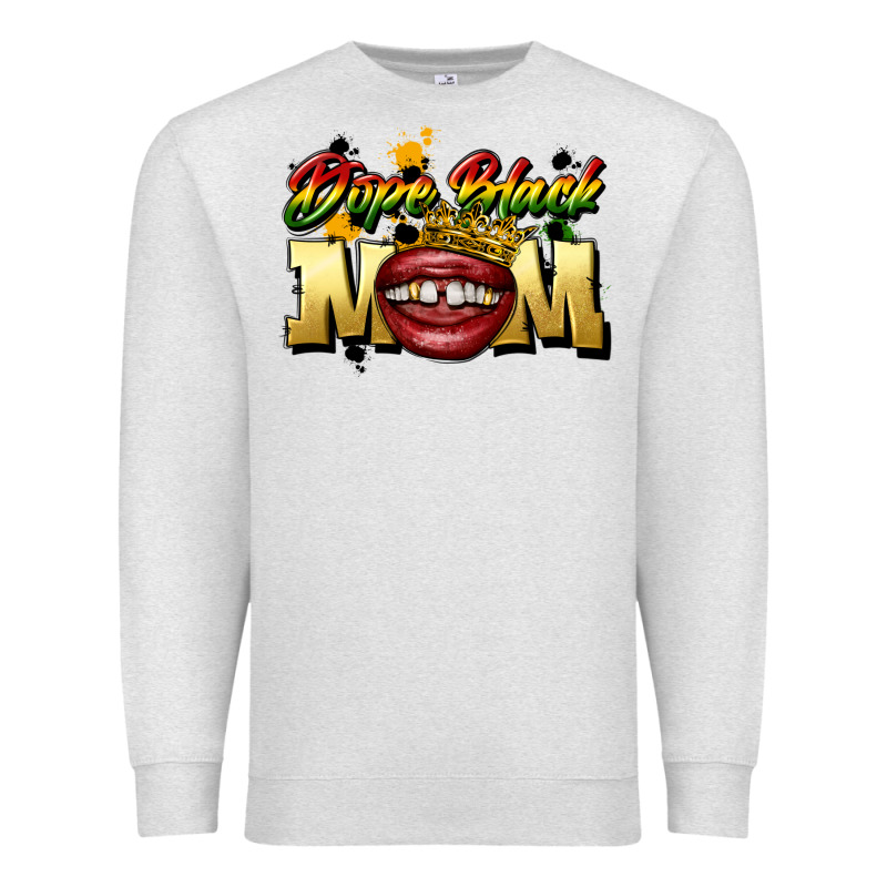 Black Mom Premium Sweatshirt by CowGirlArtShop | Teevron