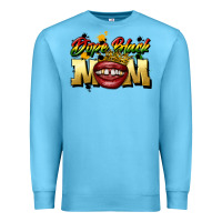 Ocean Blue black mom Premium Sweatshirt - CowGirlArtShop