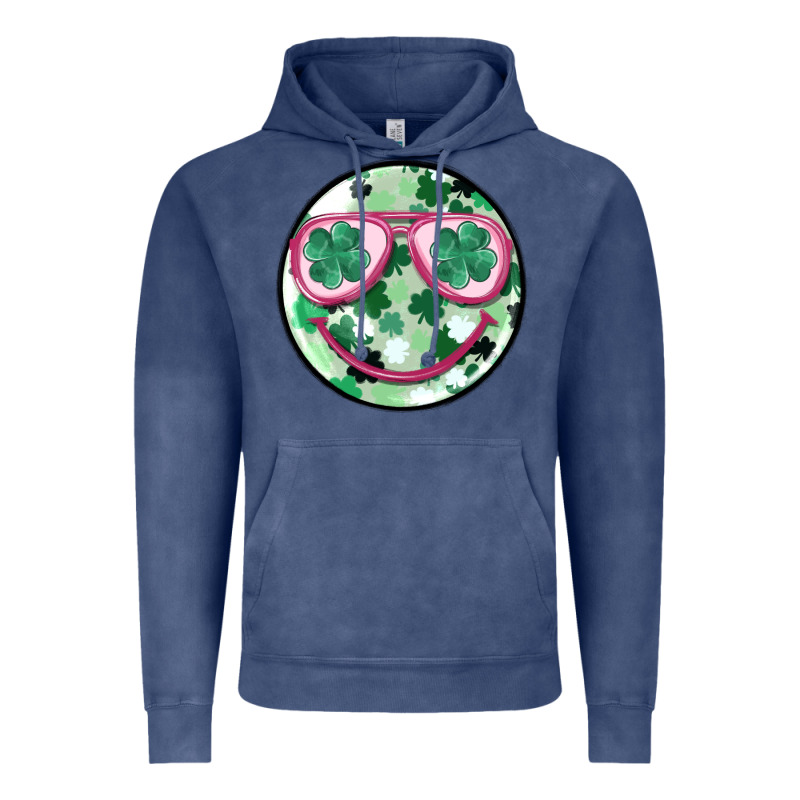 St Patrick's Smiley Vintage Hoodie by MaliasSmallBusiness | Teevron