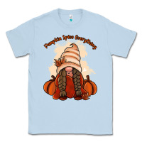 Dusty Blue Pumpkin spice every thing Classic Tee - NancyCooperArtShop