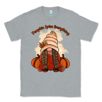 Heather Grey Pumpkin spice every thing Classic Tee - NancyCooperArtShop