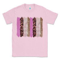 Bubblegum Pink pink glitter leopard brushstroke background Classic Tee - RanaPortraitStore