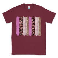 Burgundy pink glitter leopard brushstroke background Classic Tee - RanaPortraitStore