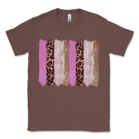 Chestnut pink glitter leopard brushstroke background Classic Tee - RanaPortraitStore