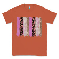 Copper pink glitter leopard brushstroke background Classic Tee - RanaPortraitStore