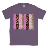 Lavender pink glitter leopard brushstroke background Classic Tee - RanaPortraitStore