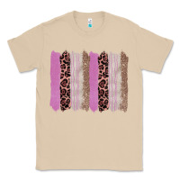Mushroom pink glitter leopard brushstroke background Classic Tee - RanaPortraitStore