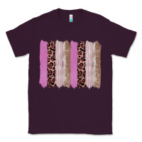Plum pink glitter leopard brushstroke background Classic Tee - RanaPortraitStore