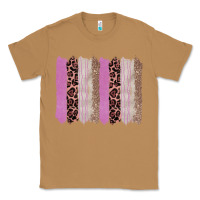 Toasted Coconut pink glitter leopard brushstroke background Classic Tee - RanaPortraitStore