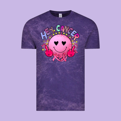 Hey Cancer Vintage Tee Designed By Jahusdesignshop
