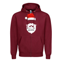 Burgundy Believe In The Beard Zipper Hoodie - Bettercallsaul