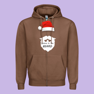 Believe In The Beard Zipper Hoodie Designed By Bettercallsaul