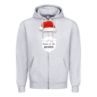 Heather Grey Believe In The Beard Zipper Hoodie - Bettercallsaul