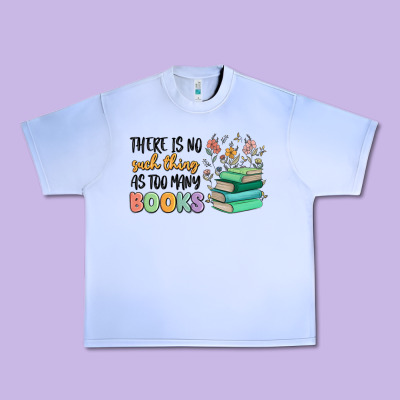 There Is No Such Thing As Too Many Books Urban Heavy Tee Designed By Maliassmallbusiness