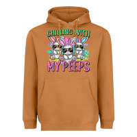 Meerkat chilling with my peeps easter bunnies cowgirl cowg Heavyweight Hoodie - CowGirlArtShop